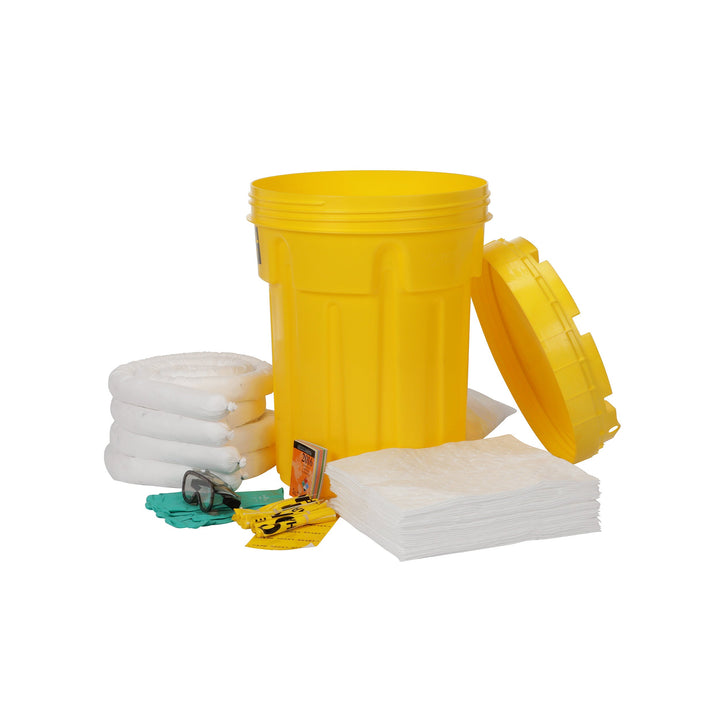 30-gallon Oil-only spill kit drum back