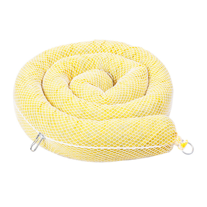 5" x 10' HazMat Absorbent Boom rolled up