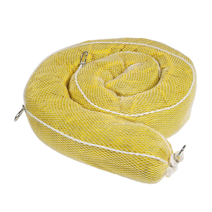 8" x 10' HazMatl  Absorbent Boom rolled up