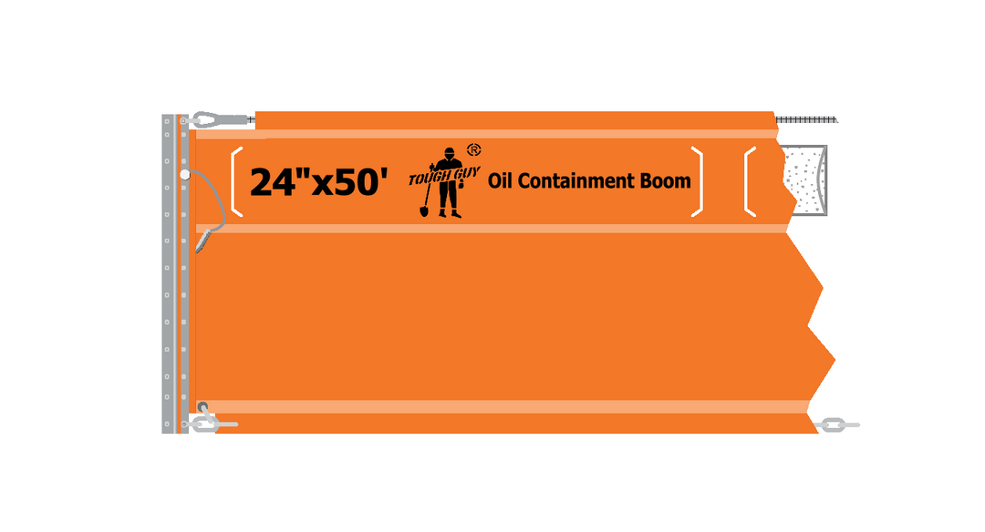 24" Oil Containment Boom Drawing