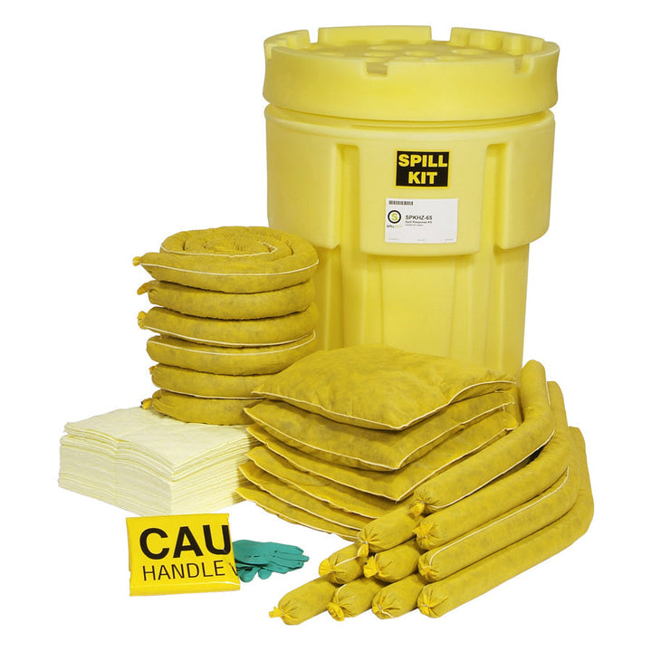 65-gallon HazMat spill kit upacked