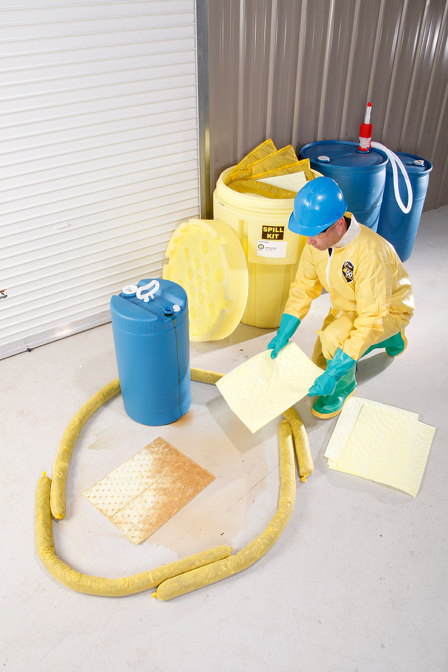 65-gallon HazMat spill kit clean up