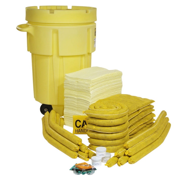 95-gallon HazMat spill kit with wheels