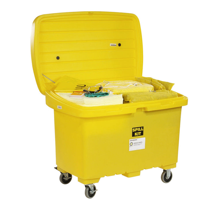 Cart HazMat spill kit with  5in wheels