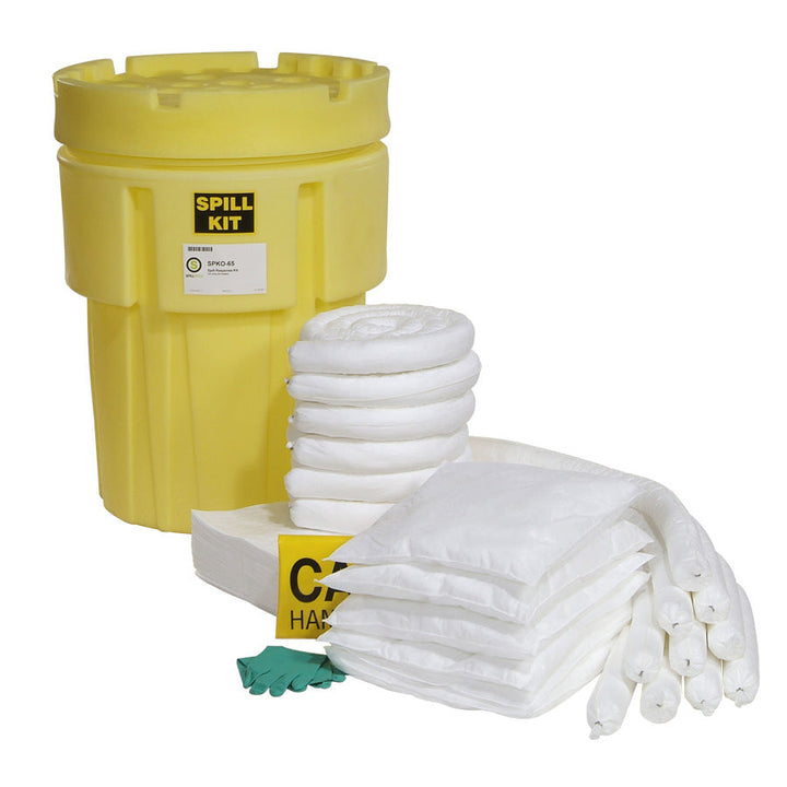 65-gallon Oil-only spill kit upacked
