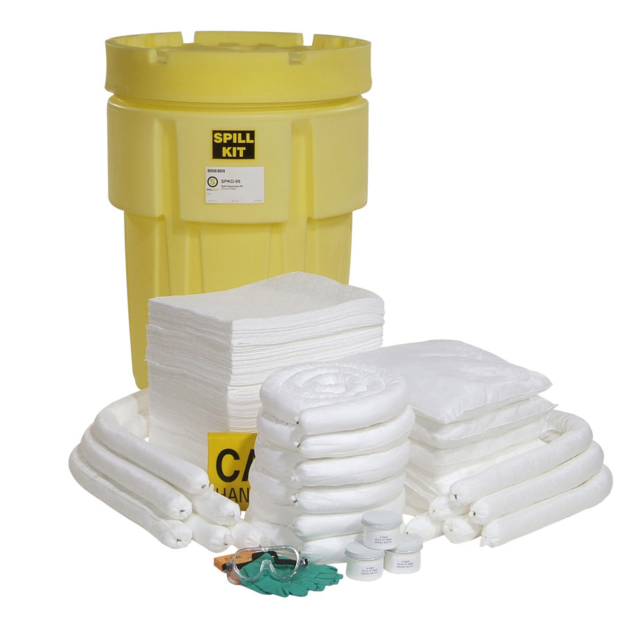 95-gallon Oil-only spill kit upacked