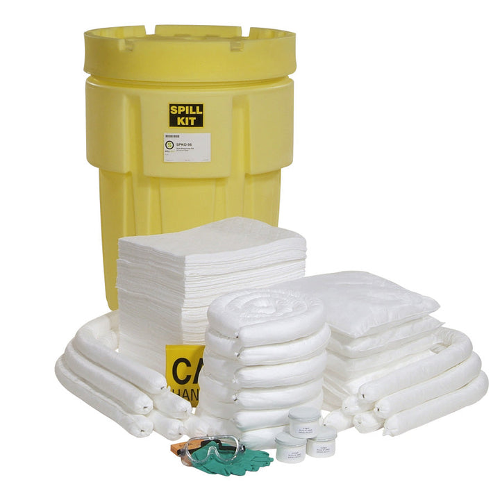 95-gallon Oil-only spill kit upacked
