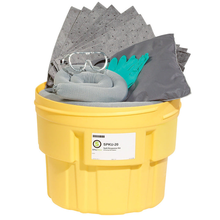20-gallon Universal spill kit drum
