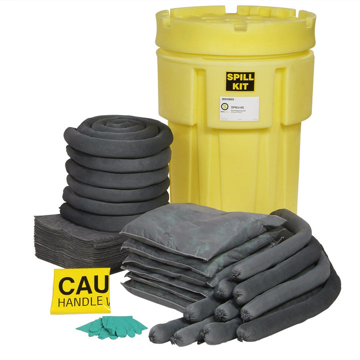 65-gallon Universal spill kit upacked