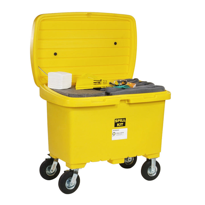 Cart Universal spill kit with  8in wheels