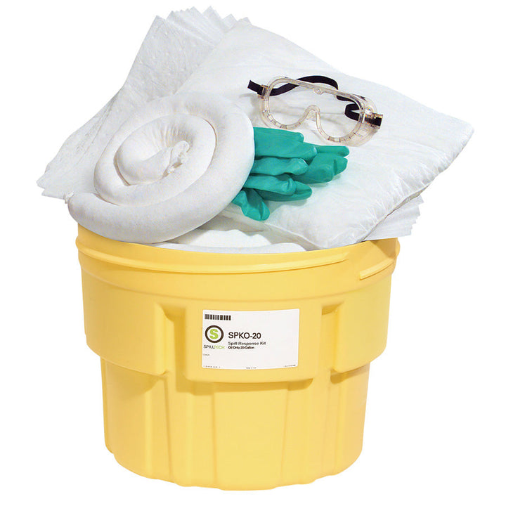 20-gallon Oil-only spill kit drum 