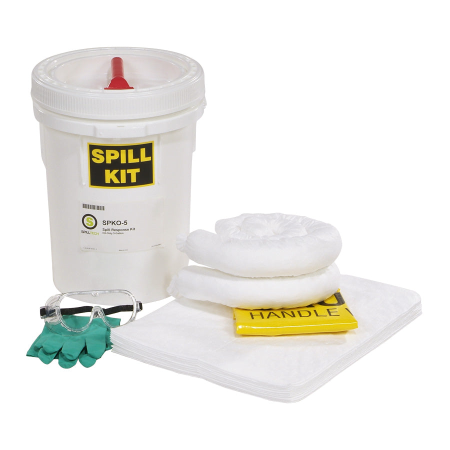 5-gallon Oil-only spill kit bucket